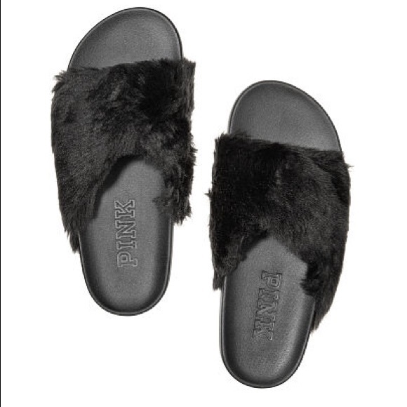 PINK Victoria's Secret Shoes - Vs Victoria's Secret pink slide sandal slipper S